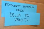 Eden od odgovorov udeležencev na vprašanje, kaj je potrebno, da bi mladi ostali v rojstni regiji.